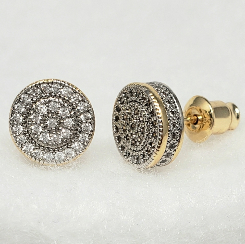 18k Pave Studs